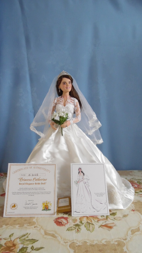 kate middleton bride doll